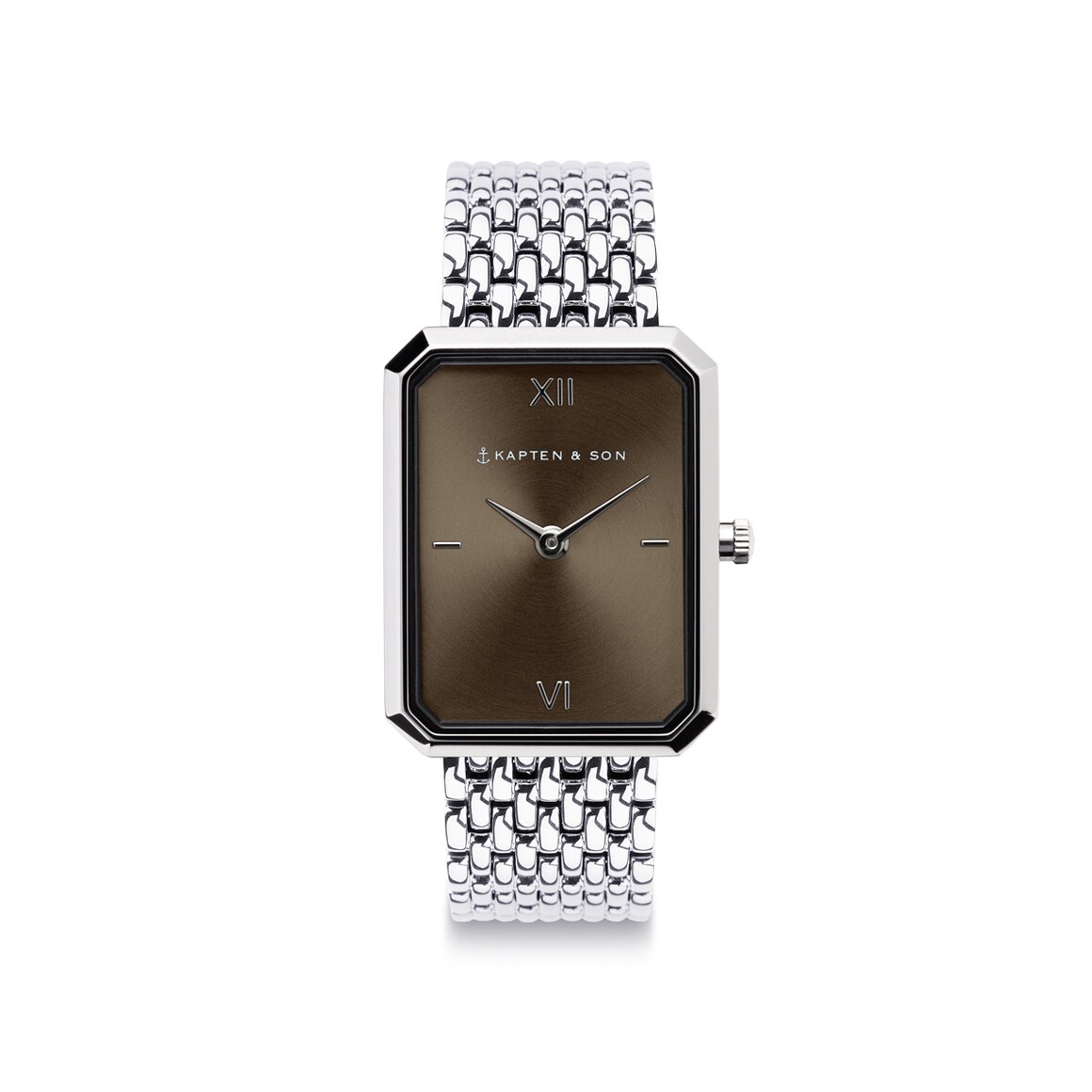 Kpten & Son Grace Silver Brown Woven Steel